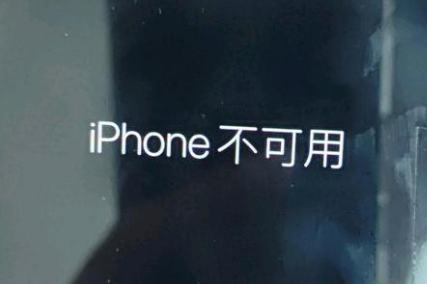 昆山苹果服务网点分享锁屏界面显示“iPhone 不可用”如何解决 